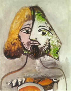 Buste d homme 1971 Cubismo Pinturas al óleo